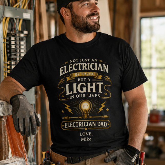 Camisa Personalizada de Eletricista Pai (Criador carregado)