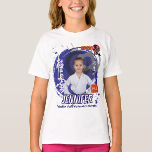Camisa Personalizada de Equipe da Garota Kyokushin