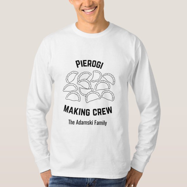 Camisa Personalizada de Fazer Pierogi (Frente)