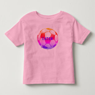 Camisa Personalizada de Futebol Infantil Rosa