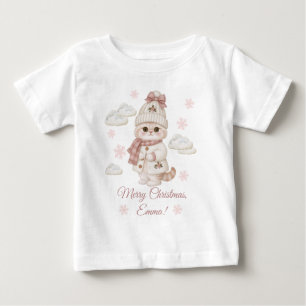 Camisa Personalizada de Gatinho de Natal