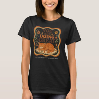 Camisa Personalizada de Gato Laranja para Escola d