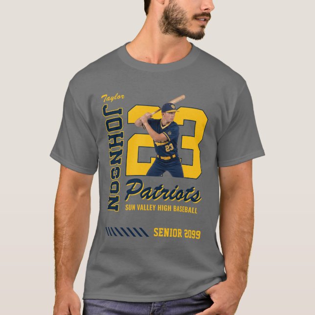 Camisa Personalizada de Jogador de Beisebol com Nú (Frente)