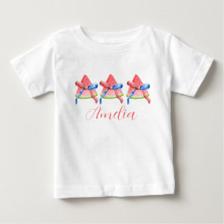 Camisa personalizada de melancia patriótica para c