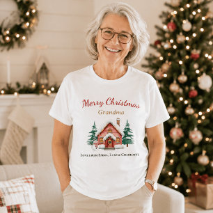 Camisa Personalizada de Natal para Avó Presente