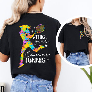 Camisa Personalizada de Tênis Feminina de Ação de