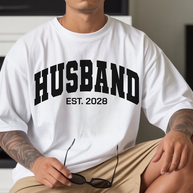Camisa Personalizada de Universidade para Presente (Engagement gifts for couples, Wedding gifts for bride and groom, Wifey and Hubby matching outfits)