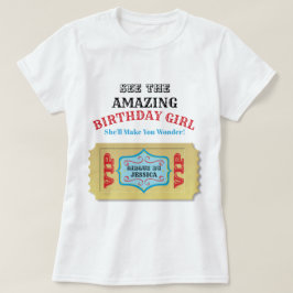 Camisa personalizada do aniversário do circo do