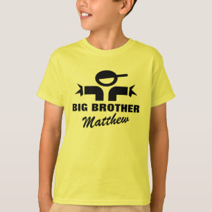 Camisa personalizada do big brother t para o irmão