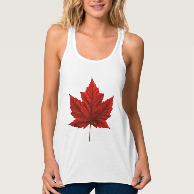Camisa personalizada do Canadá de topo do Tanque f (Frente)