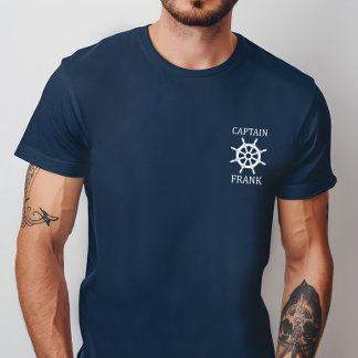 Camisa personalizada do capitão Shir com Roda do n