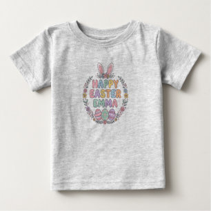 Camisa Personalizada do Coelho de Páscoa para Cria