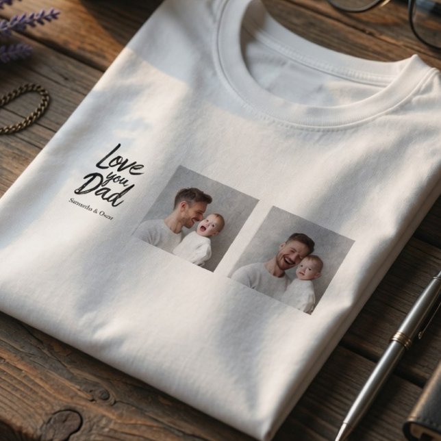 Camisa Personalizada do Papai com Foto| Presente P (Criador carregado)