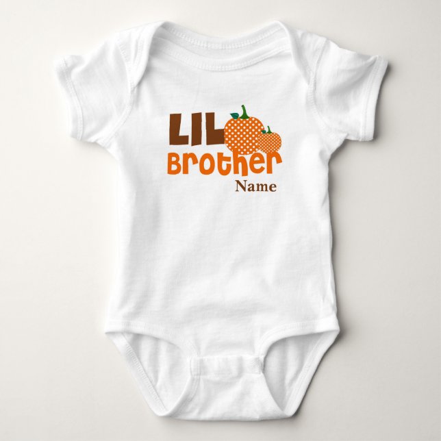 Camisa Personalizada Do Pequeno Irmão Pumpkin (Frente)