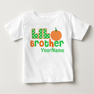 Camisa Personalizada Do Pequeno Irmão Pumpkin