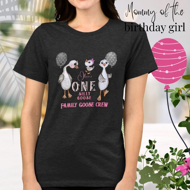 Camisa Personalizada dos Pais do Ganso do Bobo (Personalized Silly Goose Parents' Shirt)