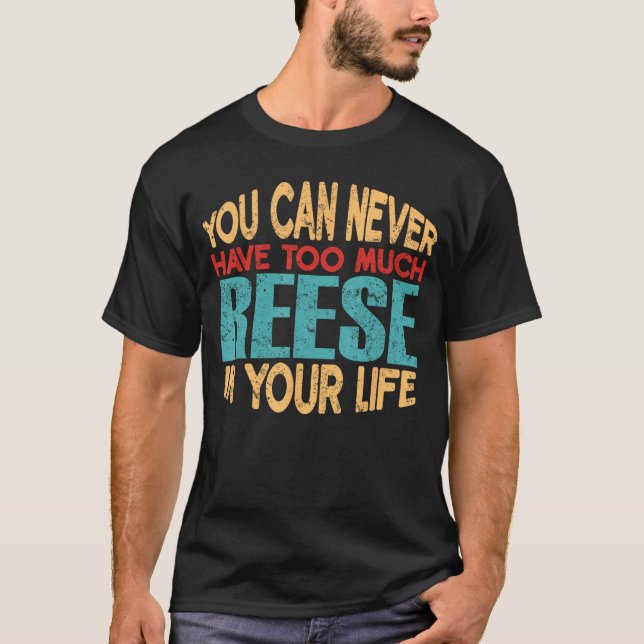 Camisa Personalizada Engraçada Reese Item de Piada (Frente)