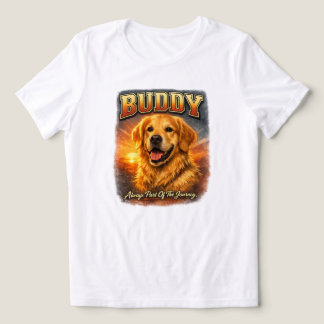 Camisa Personalizada Estilo Bootleg do Golden Retr
