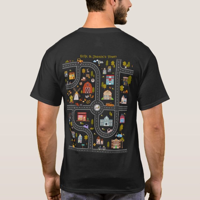 Camisa Personalizada "Jogar Carros No Traseiro Do  (Verso)