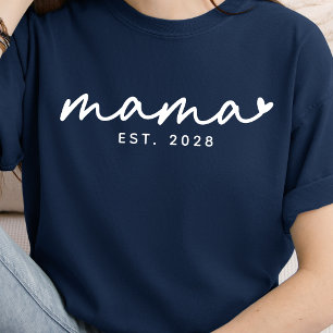 Camisa Personalizada Mãe Letra Elegante Presente D