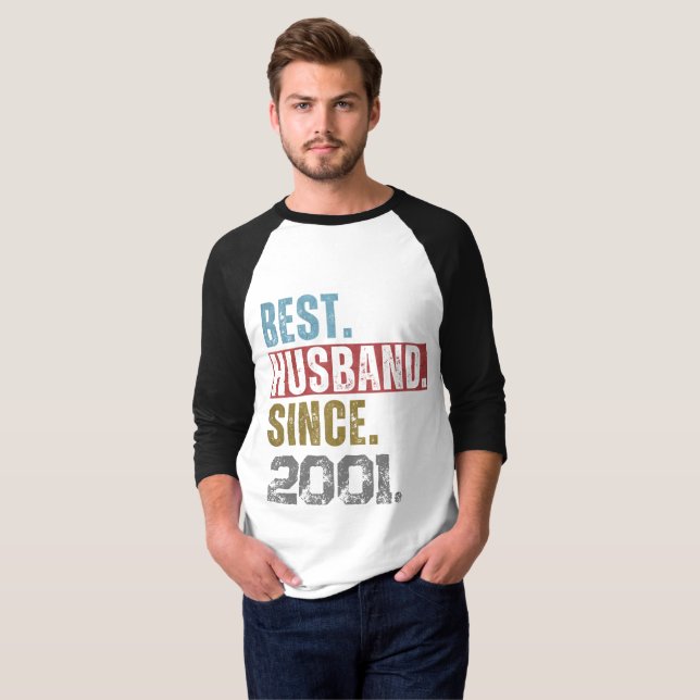 CAMISA PERSONALIZADA MELHOR MARIDO DESDE 2001 (Frente Completa)