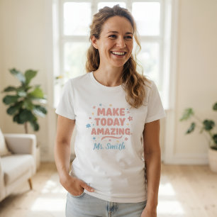 Camisa Personalizada Nome Professor Presente Escol