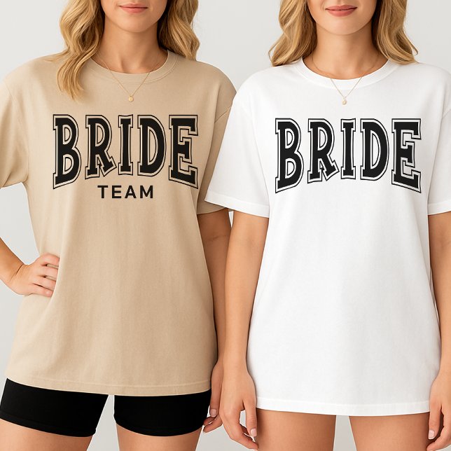 Camisa personalizada para despedida de solteira, N (Bride Team Shirt, Bride Team Sweatshirt, Retro Bride Team Shirt, Retro Bride Team Sweatshirt,)