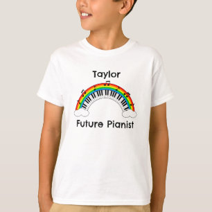 Camisa Personalizada para Futuros Pianistas Crianç