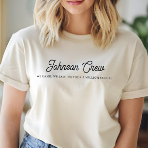 Camisa Personalizada para Viagem em Família, Equip