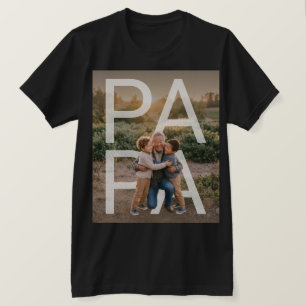 Camisa Personalizada PhotoPop Papai com Foto da Fa
