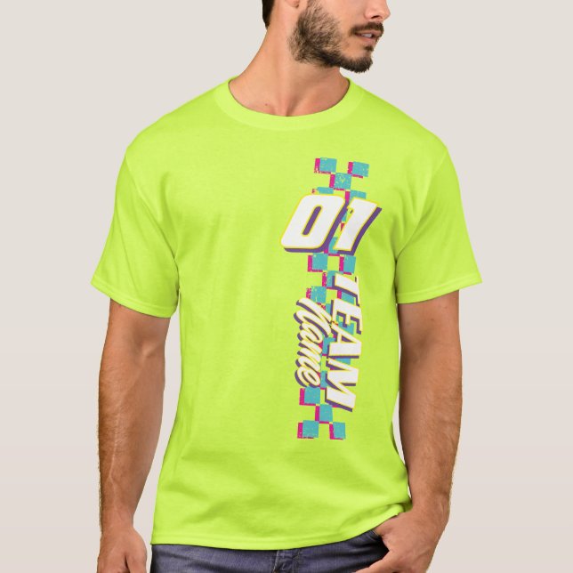 Camisa Personalizada Retro Anos 90 com Número da E (Frente)