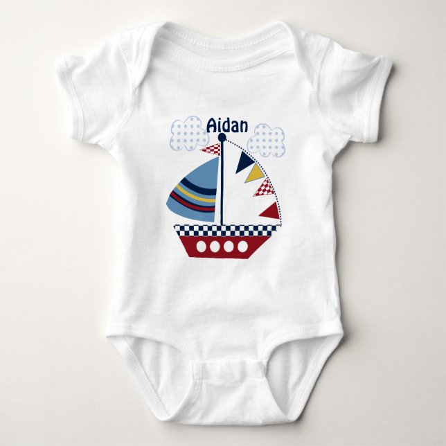 Camisa personalizada "Sail Away/NMaritime/Boat/ ba (Frente)