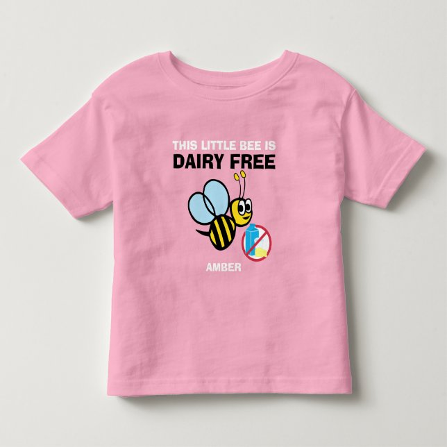 Camisa Personalizada Sem Laticínios Alerta Abelha  (Frente)
