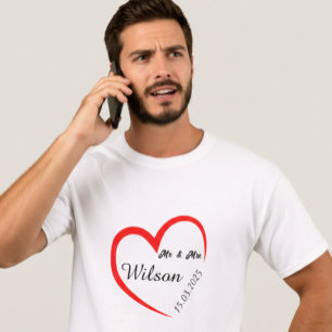 Camisa Personalizada Sr. & Sra.