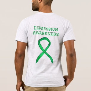 Camisa Personalizada Verde da Fita de Sensibilizaç