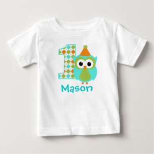 Camisa personalizável do primeiro aniversário do O