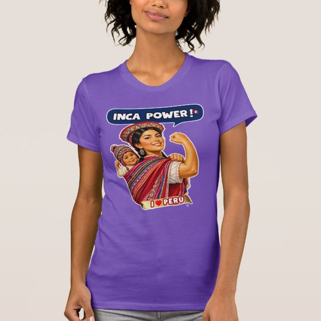 Camisa Peru Mulher Poder Inca Rosie - Etiqueta Ink (Frente)