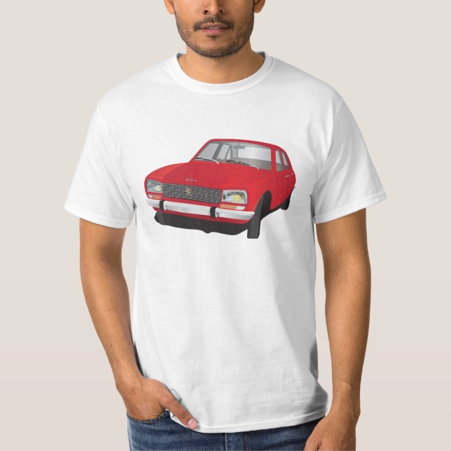 Camisa Peugeot 504 (vermelha) (Frente)