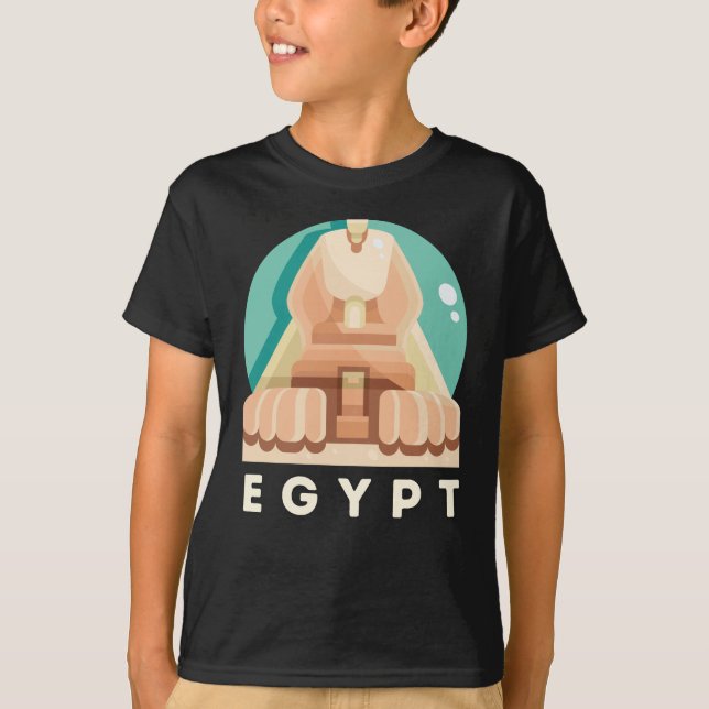 Camisa Pharaoh Sphinx no Egito (Frente)