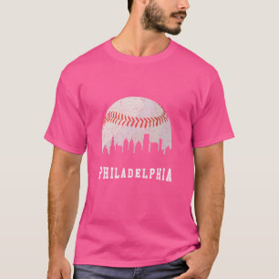 Camisa Philly Skyline - Vintage Philadelphia Baseb
