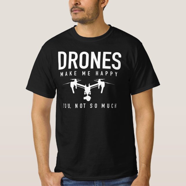 Camisa Piloto Drone - Antes De Perguntar - Quadcop (Frente)