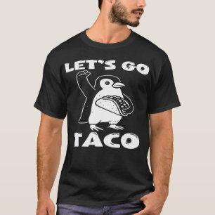Camisa Pinguim Resiste Tacos   Protesto Divertido 