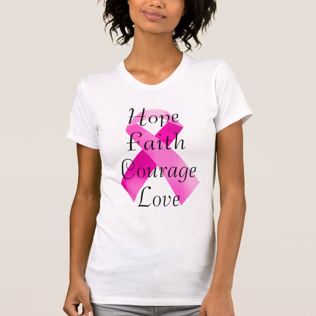 Camisa Pink  Ribbon Faith (Frente)
