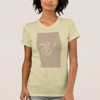camisa pintada com flores