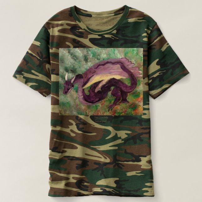 Camisa Pintada De Dragão (Frente do Design)