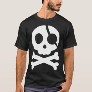 Camisa Pirata Crânio e Crossbones