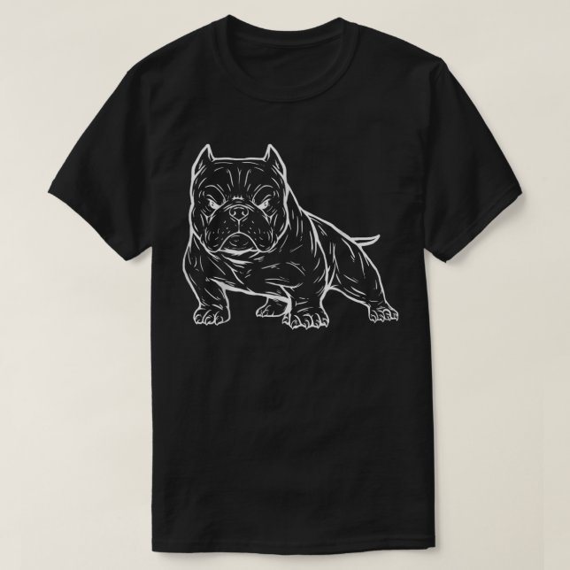 Camisa Pitbull, Pitbull terrier, Bully, ônibus ame (Frente do Design)