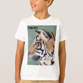 Camisa poderosa dos meninos do tigre do Tshirt da