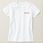 Camisa Polo Bordada Bridesmaid<br><div class="desc">Camiseta-ponte</div>