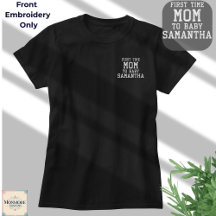 Camisa Personalizada Bordada para Primeira Vez Mãe